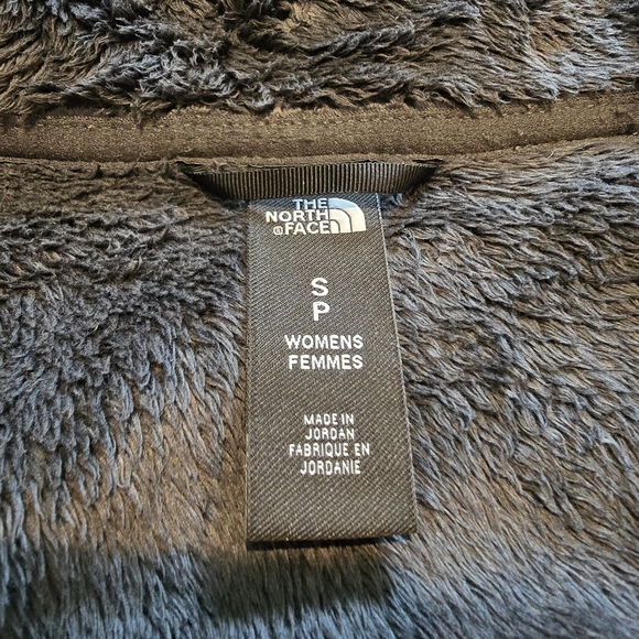 The North Face Black Ostito Fleece Jacket Small Women's Full Zip Teddy Soft - Picture 5 of 6